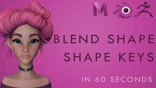 How to Create BLEND SHAPES / SHAPE KEYS in Zbrush for Maya or Blender - 60 Second Tutorial