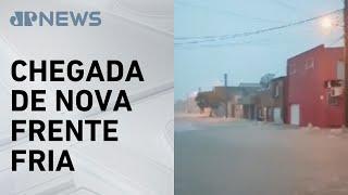 Chuva forte provoca alagamentos no Rio Grande do Sul