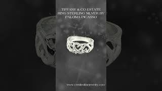 Tiffany & Co Estate Ring Size 7.75 Sterling Silver By Paloma Picasso 