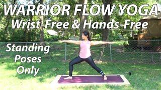 20-Minute Standing Warrior Flow Yoga Without Downward Dog & Plank (Wrist Free)