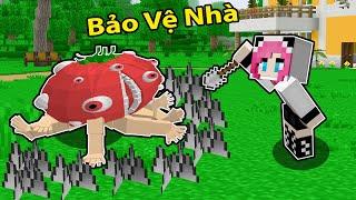 QUÁI VẬT CÀ CHUA TẤN CÔNG NHÀ ĐƯỢC BẢO VỆ CỦA CHỊ PANDA TRONG MINECRAFT*