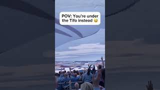 Weird seeing it from this perspective  (Credit: iiSteveJonesii) #football #footballfans #shorts