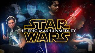 Star Wars The Epic Medley Mashup (Piano, Violin, Electric Guitar, Drum Cover)