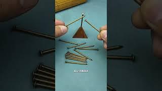 How to Solve the 13 Nails Balancing Puzzle?#puzzle#iq#iqtest