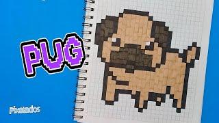 COMO DIBUJAR UN PERRO PUG PIXEL ART - PIXELADOS