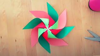 How to Make  Origami Pinwheels (4, 8 and 12 winged) | Luis Craft