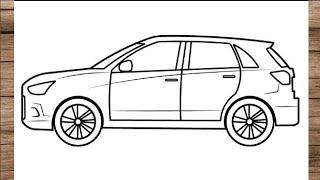 How To Draw Mitsubishi ASX 2010 Car || Easy Car Drawing step by step