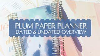 Plum Paper Planner Review |  Customizable vs. New Undated Planner Line | Two Different Layouts!