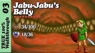 Jabu Jabu's Belly EVERYTHING Before & Through | TRUE 100% Walkthrough | Zelda Ocarina of Time