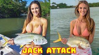 JACK CREVALLE FISHING Inshore SANIBEL ISLAND | BIKINI FISHING