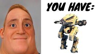 Mr. Incredible becoming canny HD [WAR ROBOTS VERSION] | "YOU HAVE __ ROBOT" MEME | Mighty spector