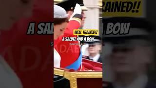A SALUTE AND A BOW ON CATHERINE AND PRINCE WILLIAM'S WEDDING DAY#CATHERINE #ROYALTY #kingcharles