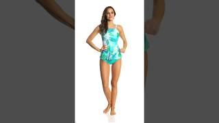 Beach House Palm Tropical Blair Chlorine Resistant Tankini Top | SwimOutlet.com