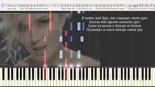 Ангелы в танце - Гагарина Полина (Ноты и Видеоурок для фортепиано) (piano cover)