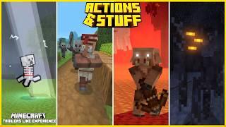 Actions & Stuff Texture pack Review MCPE 1.21.50+ #minecraftpe #minecraftbedrock