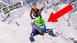 EXTREME SNOWMOBILE TRICKS! (Riders Republic)