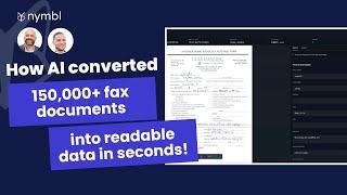 Convert Fax Documents with AI - Nymbl Doc-AI Webinar and Demo