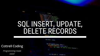 sql insert update delete records