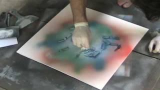 Octopus vs Earth - Spray Paint Art