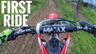 NEW HONDA CRF450R FIRST RIDE | ALMOST WRECKED