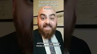 Unlawful Detainer (California Eviction) Process