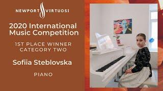 Sofiia Steblovska – Piano, (9 years) Etude in the Form of a Waltz by William Gillock