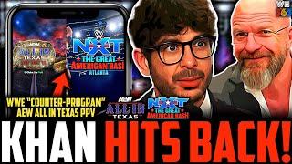 AEW Tony Khan HITS BACK At WWE COUNTER-PROGRAMMING! | AEW All In Texas vs NXT Great American Bash