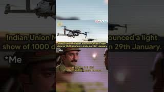 Drone holographic light show india   , Drone Light Show date , #short #tech #news #trendingnews