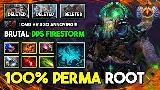 100% PERMA ROOT PIT Underlord Aghs Scepter + Octarine Core Build Brutal DPS Firestorm 7.35c DotA 2