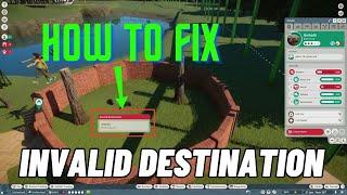 How To Fix 'Invalid Destination' Error In Planet Zoo | Ultimate Fixes 2024