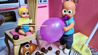 NANNY MAX Кат Katya and Max are a fun family! Funny TV series dolls in real life stop motion