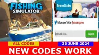 *NEW CODES JUNE 26, 2024* Fishing Simulator ROBLOX | ALL CODES