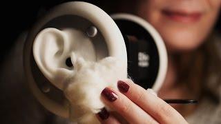 Binaural ASMR. Ear Massage with Cotton Balls (3Dio)