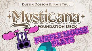 Purple Moose Plays...Mysticana: A Foundation Deck (Nine Perils solo) - Kickstarter preview