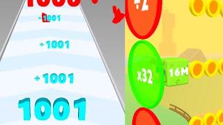 Number Run Shooting Vs Happy Cubes 2048| Android ios| New APK update