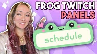 FREE Frog Twitch Panel Tutorial