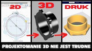 Prosty sposób na projektowanie 3D -  JAK ZROBIĆ MODEL ZŁĄCZA MAGNETYCZNEGO WĘŻA DO ODCIĄGU TROCIN