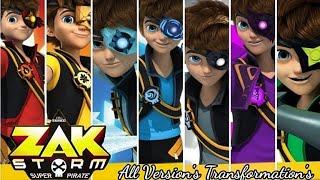 Zak Storm | All Version FULL Transformation's