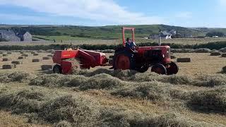 Hay making in Doolin Co.Clare 2022. Nuffield & Welger Ap45.