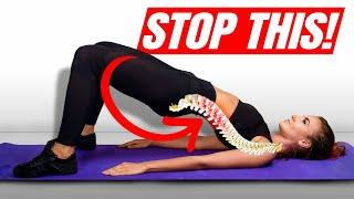 Glute Bridge Mistakes that Will RUIN Your Lower Back