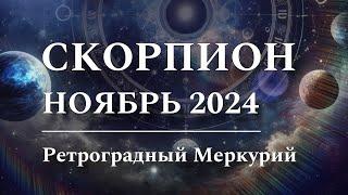 СКОРПИОН - НОЯБРЬ 2024 ️ Астрологический прогноз, РЕТРОГРАДНЫЙ Меркурий