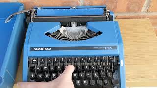 Silver Reed SR10 typewriter ebay listing video