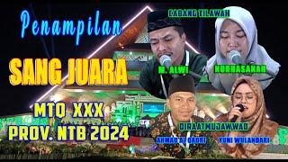 PENAMPILAN TERINDAH PARA SANG JUARA MTQ  XXX  TINGKAT PROV. NTB 2024 DI KAB. SUMBAWA BARAT 2024