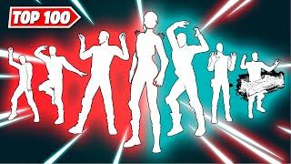 TOP 100 ICON SERIES DANCES & EMOTES IN FORTNITE!