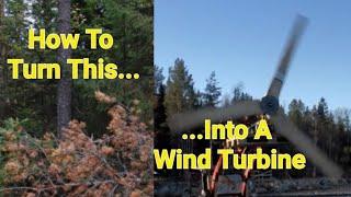 Wooden Wind Turbine That Makes Tree Huggers Go Insane! #electricitybill #diy