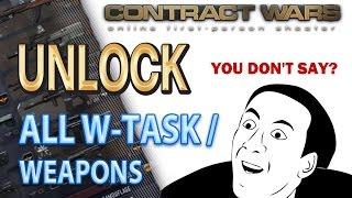 Contract Wars Hack - UNLOCK ALL W-TASK / WEAPONS [WTF?CW]