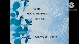 Jedynka - Program dnia na 18.11.2023 (Projekt)