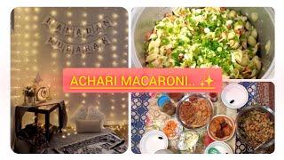 Chicken Achari Macaroni recipe by @mycookingmypleasure