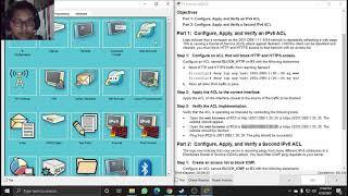 4 1 3 4 Packet Tracer   Configuring IPv6 ACLs