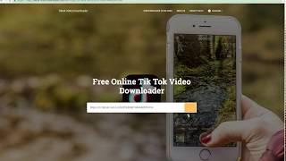 How Free Online Download Tik Tok Video